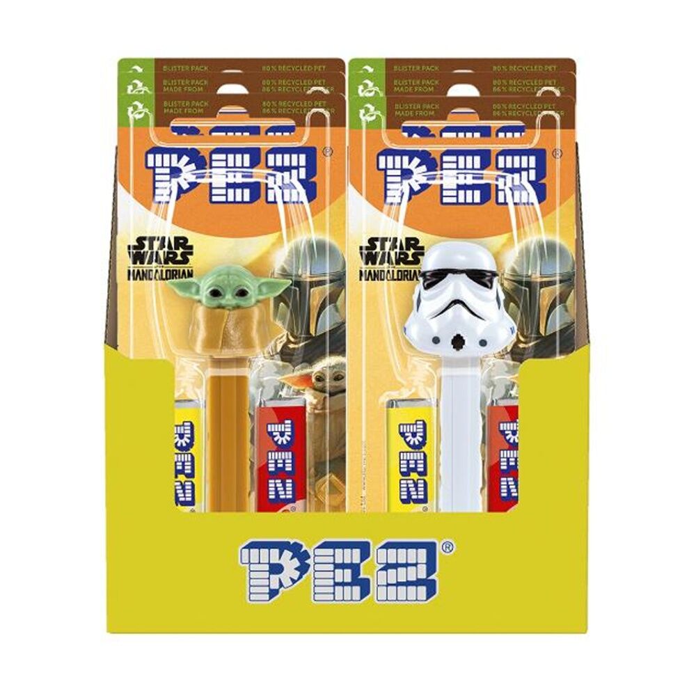 Pez Fruit Flavoured Candy Dispenser Mandalorian Star Wars Edition Assorted (12 Pack) — image 3