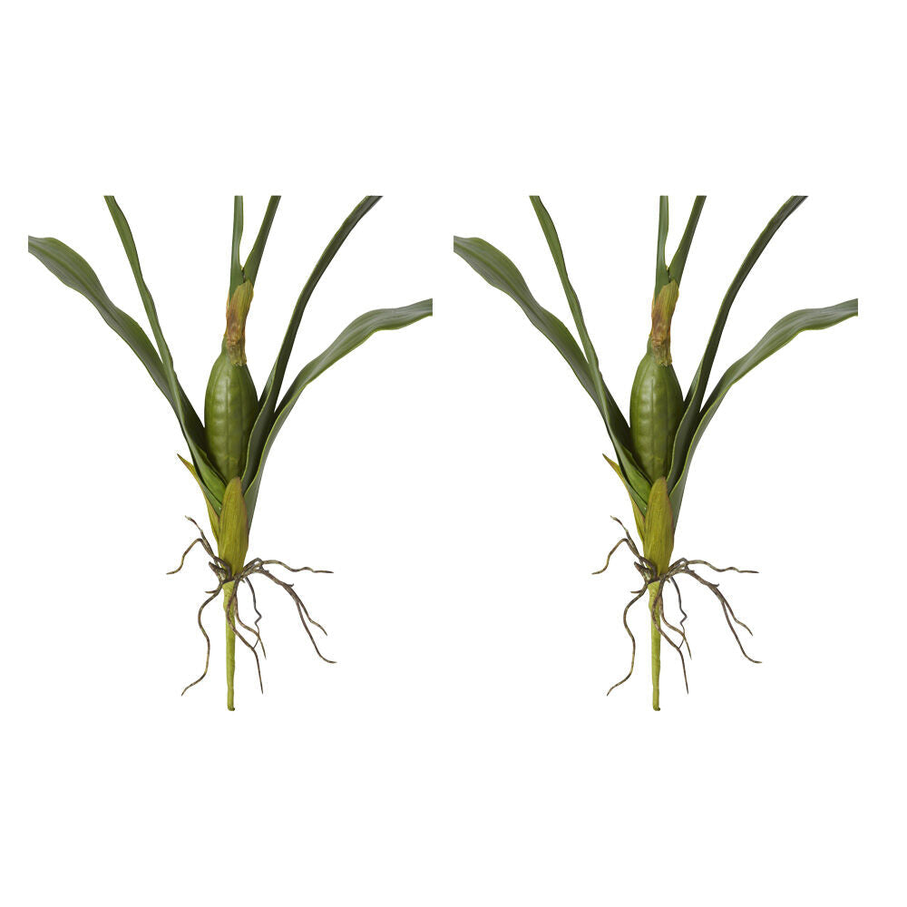 E Style Orchid Oncidium Leaf Artificial Plant Indoor Use Green 17x44x72cm (2 Pack)