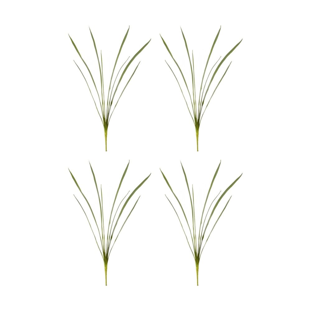 E Style Orchid Cymbidium Foliage Artificial Plant Indoor Green 38x4x84cm (4 Pack)