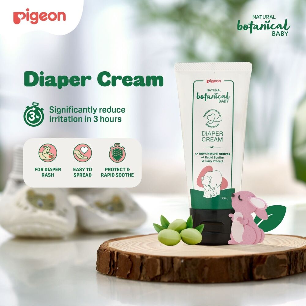 Pigeon Natural Botanical Baby Diaper Nappy Rash Gentle Care Cream 50ml (2 Pack) — image 3