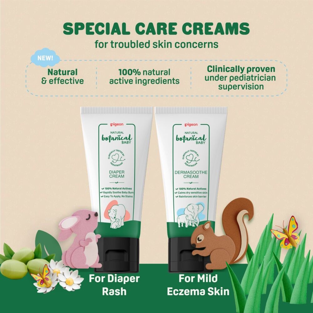 Pigeon Natural Botanical Baby Diaper Nappy Rash Gentle Care Cream 50ml (2 Pack) — image 7