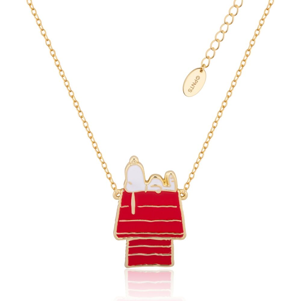 Couture Kingdom Gold Peanuts Snoopy Dog House Necklace Accessory Jewellery
