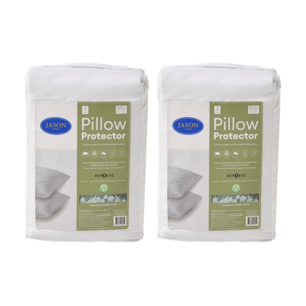 Jason Commercial 2pc Jason Commercial Repreve rPET Pillow Protectors Standard 48x73cm (2 Pack)