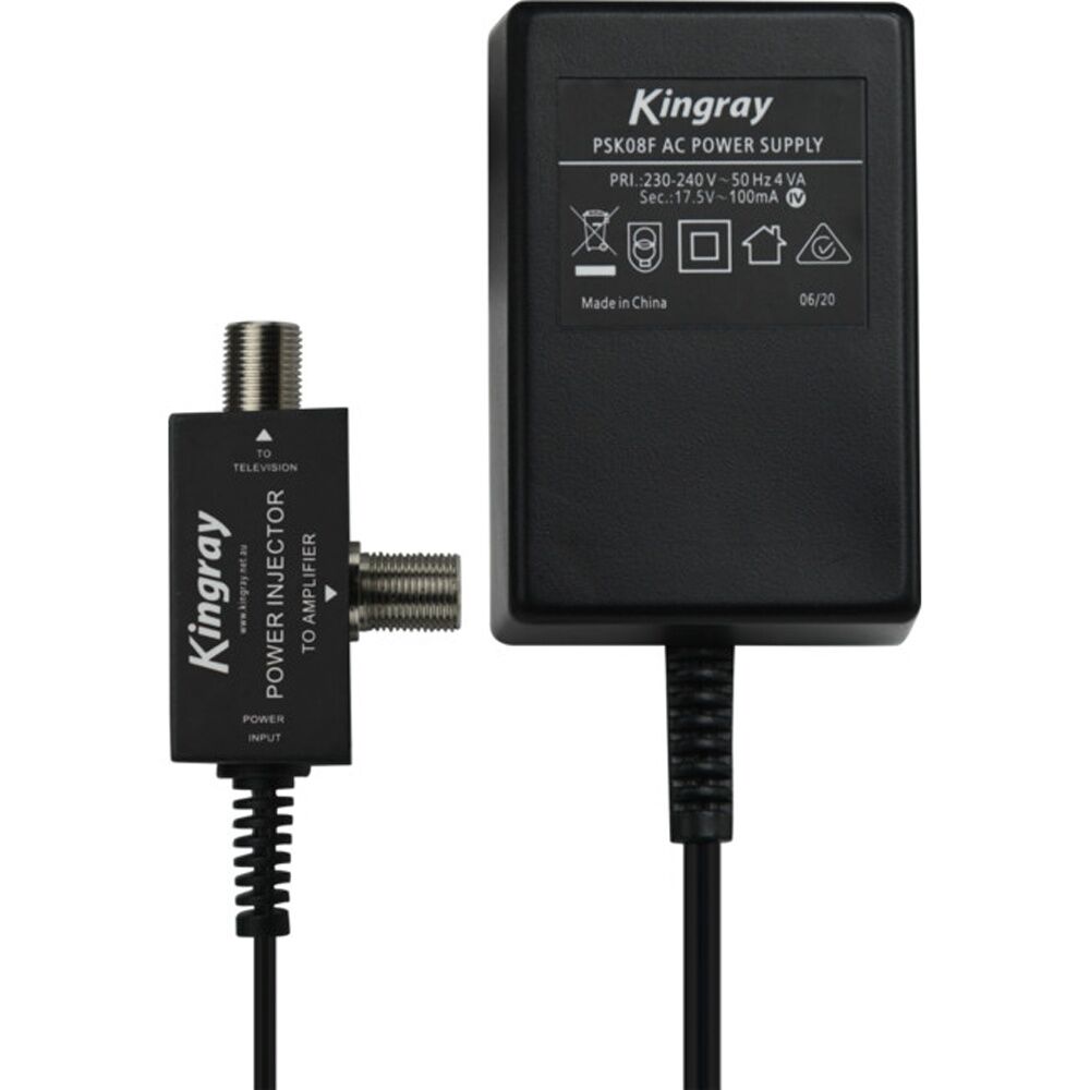 Kingray 17.5V AC 100Ma Power Supply F Type Injector (2 Pack) — image 2