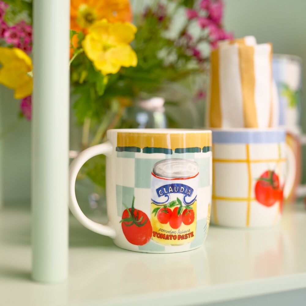 Porto Valentina Italian Inspired Illustration Mug Set Multicoloured (4 Pieces) — image 4