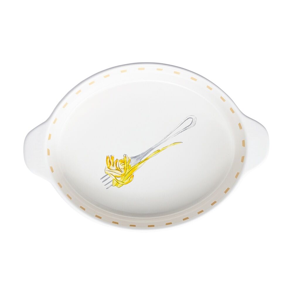 Porto 29x20cm Italian Inspired Valentina Round Baking Tray Stoneware — image 2