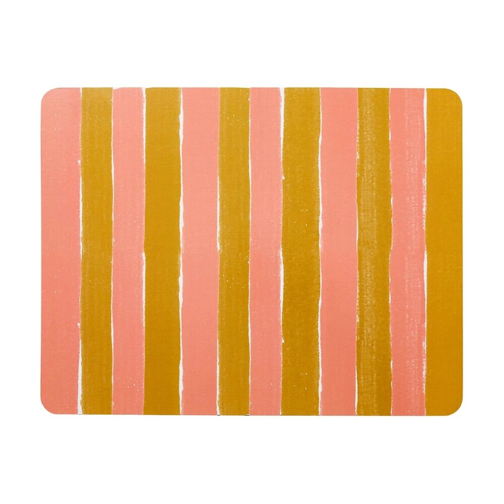 Porto Carnevale Brown/Pink Striped Dinner Placemats 34x26.5cm (4 Pieces) — image 2