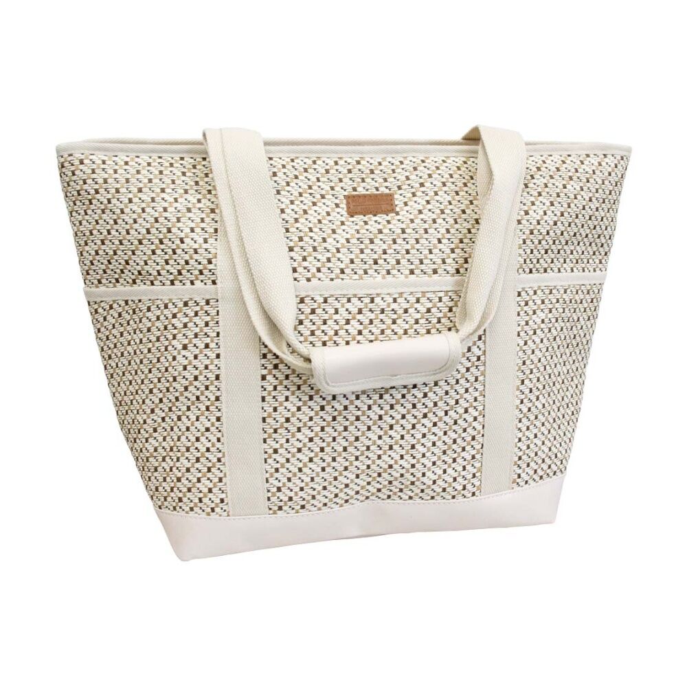 LVD Neutral/Coastal Milo Insulated Beach Cooler Storage Travel Bag
