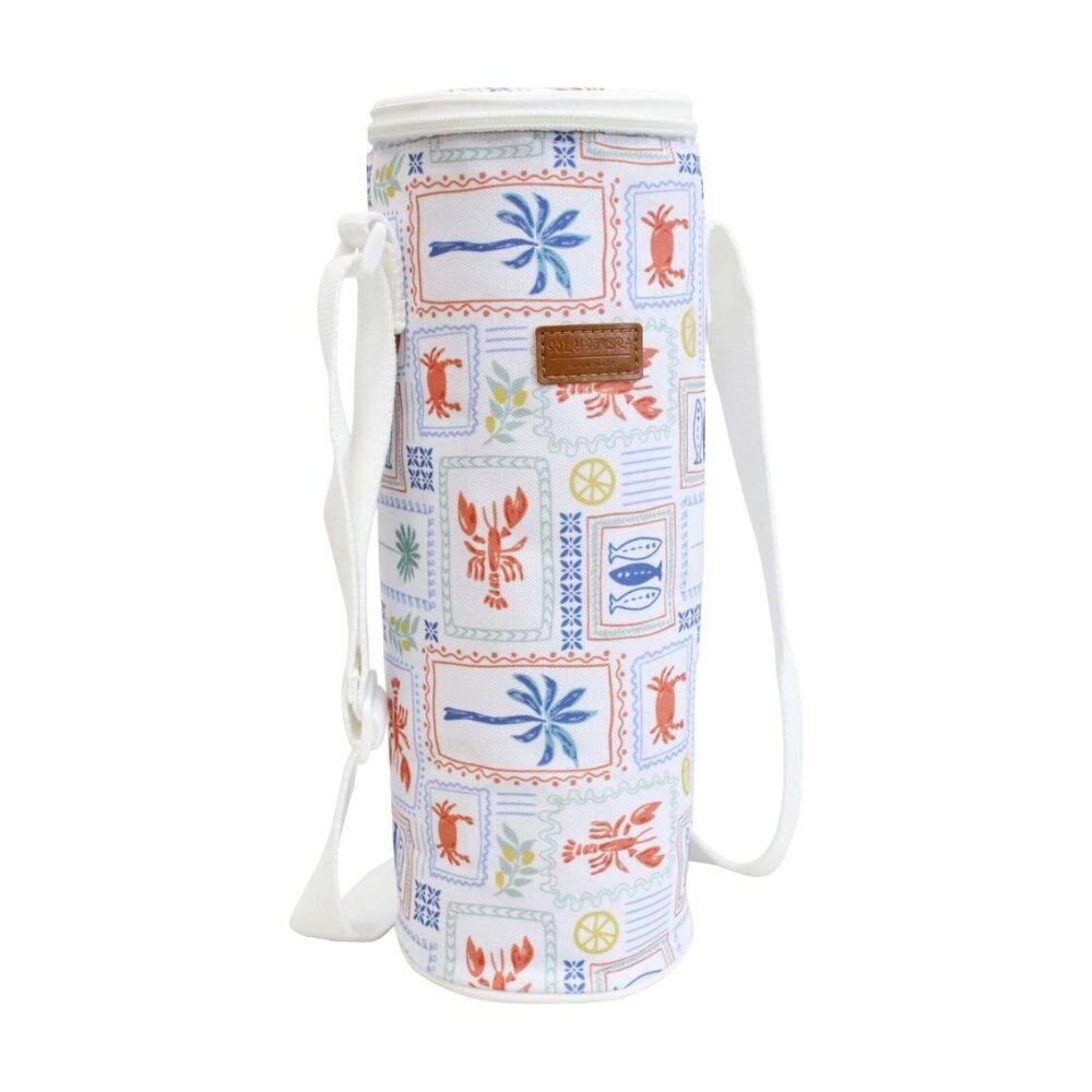 LVD White Isles Insulated Wine Bottle Cooler Storage Travel Bag