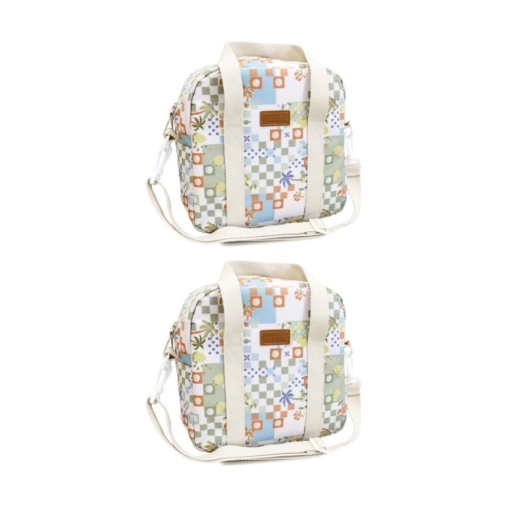 LVD Corfu Insulated Work/School Lunch Cooler Storage Travel Bag Multicolour (2 Pack)