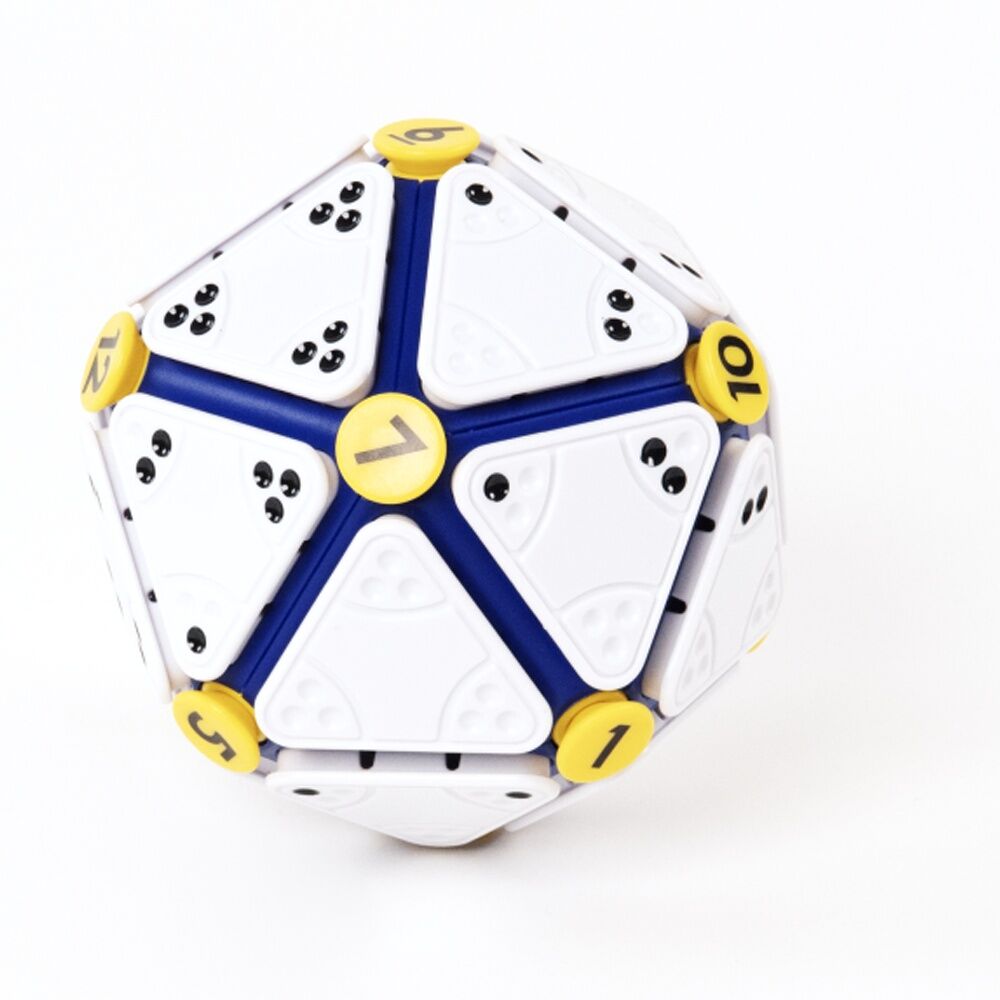 Recent Toys Icosoku - Matching Dots To Numbers Puzzle - Swap Tiles To Build Challenges - White Blue Yellow Color Scheme - Ages 9 To 99 — image 6