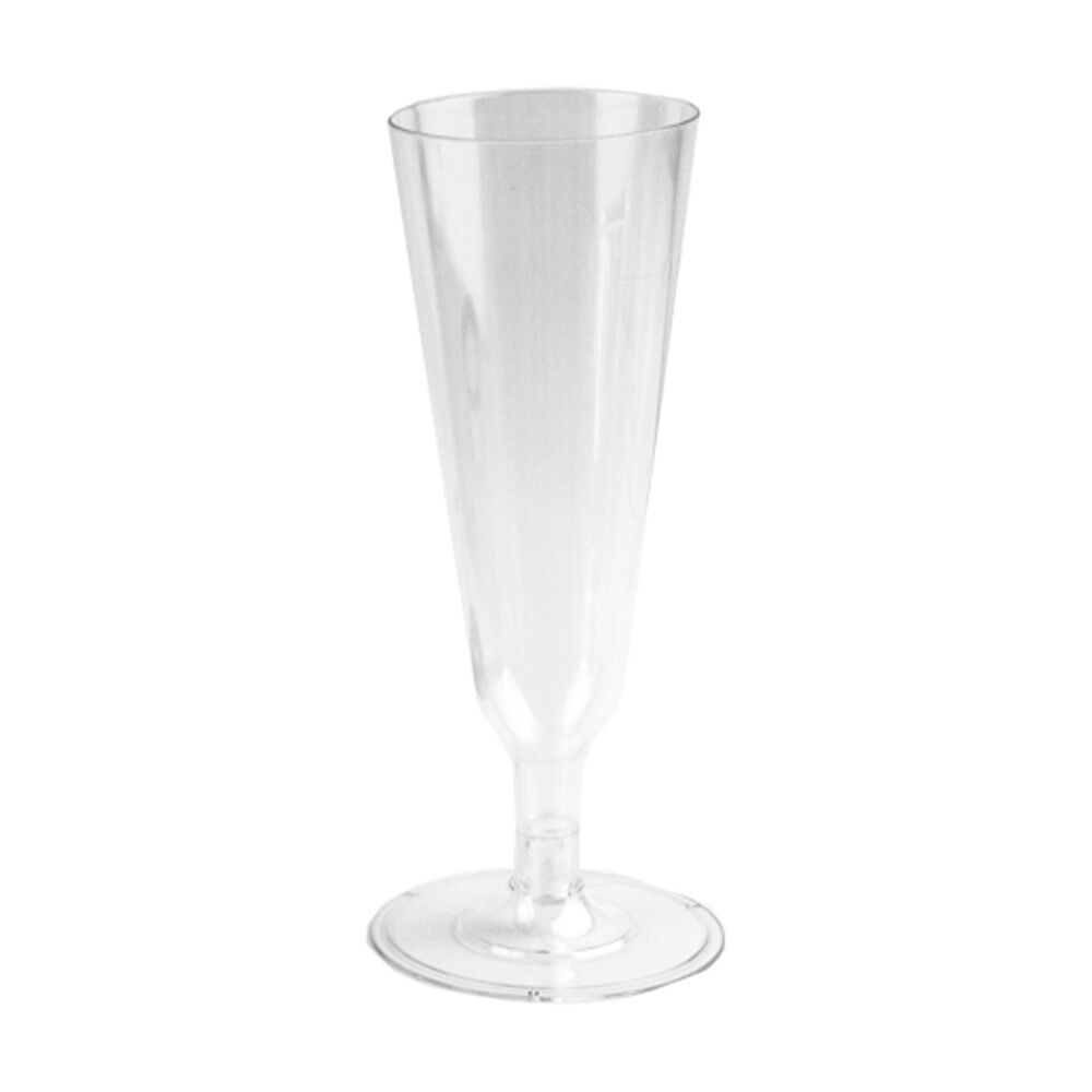 Partyware Reusable Champagne Glass Set Tableware 150ml Clear (15 Pieces)