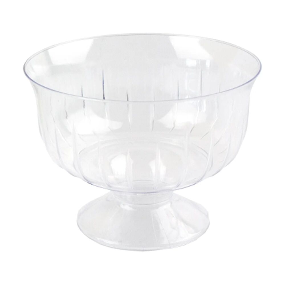 Partyware 6pc Partyware Reusable Dessert Cup Plastic Serving Bowls Set Clear (24 Pack)