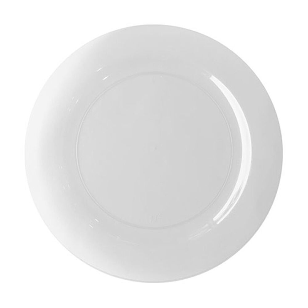 Partyware Reusable Dinner Plates Set Tableware 230mm White (12 Pieces)