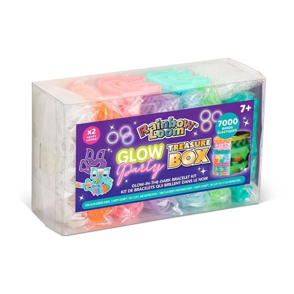 Rainbow Loom 7152pc Treasure Box Glow Bracelet Kit In The Dark Bands — image 2