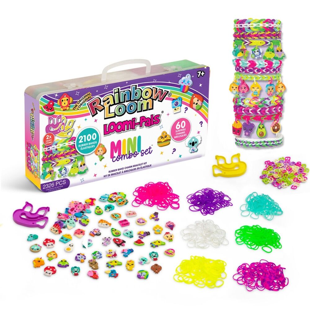 Rainbow Loom 2326pc Loomi-Pals Mini Combo Case Bracelet Kit Craft Set Kids — image 2