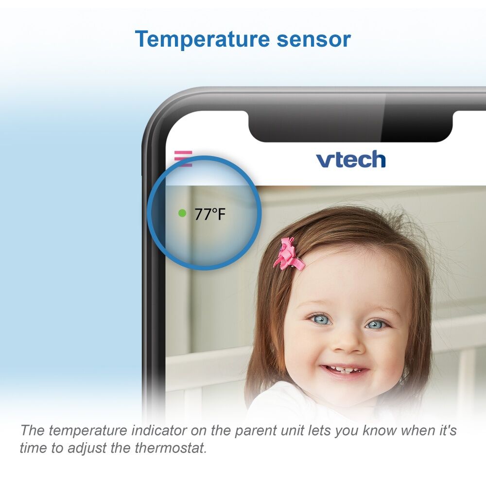 Vtech RM9751 1080p HD Wide Angle Wi-Fi Baby Camera w/ Night Vision Motion Alert VTech — image 6
