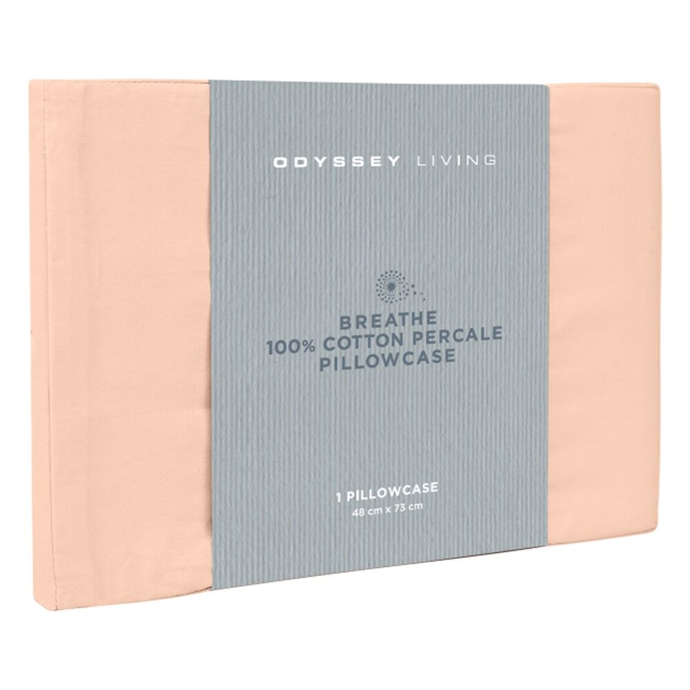 Odyssey Living Light Clay Breathe Cotton Standard Pillowcase 48cm x 73cm — image 2