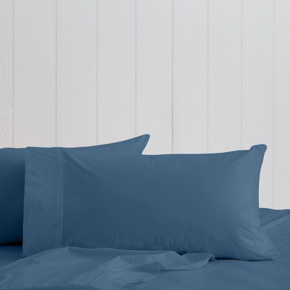 Odyssey Living Breathe Cotton Standard Pillowcase 48cm x 73cm Marine Blue (4 Pack) — image 4