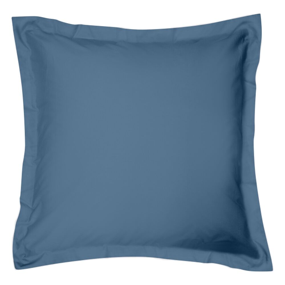 Odyssey Living Marine Blue Breathe Cotton European Pillowcase 65cm x 65cm