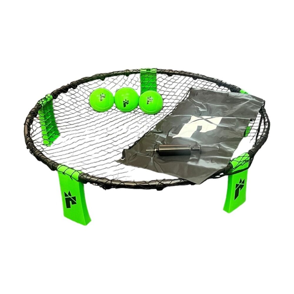 Regent 6pc Smash Ball Bounce Rebound Net Outdoor Game Set With 3 Balls and Pump 90cm Net