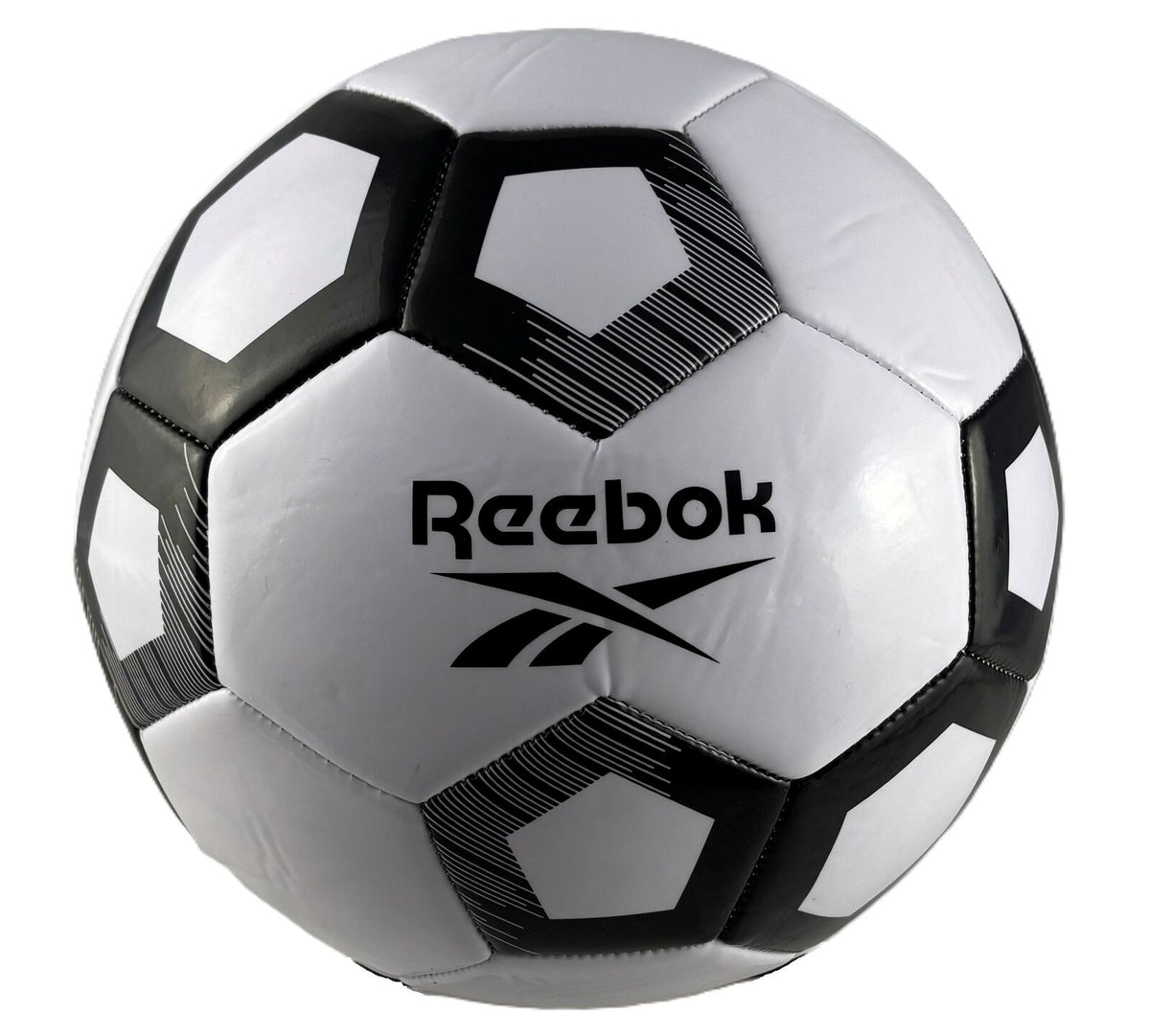 Reebok VR2000 Black/White Soccer Ball Training Durable Sports Size 5