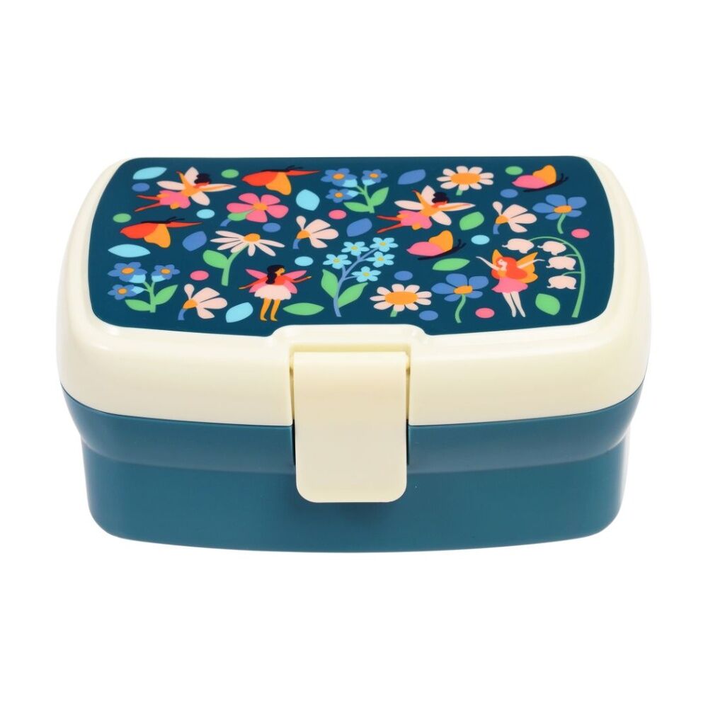 Rex London Kids Fairy Lunch Box With Removable Tray & Multiple Compartments Dishwasher Safe 3y+