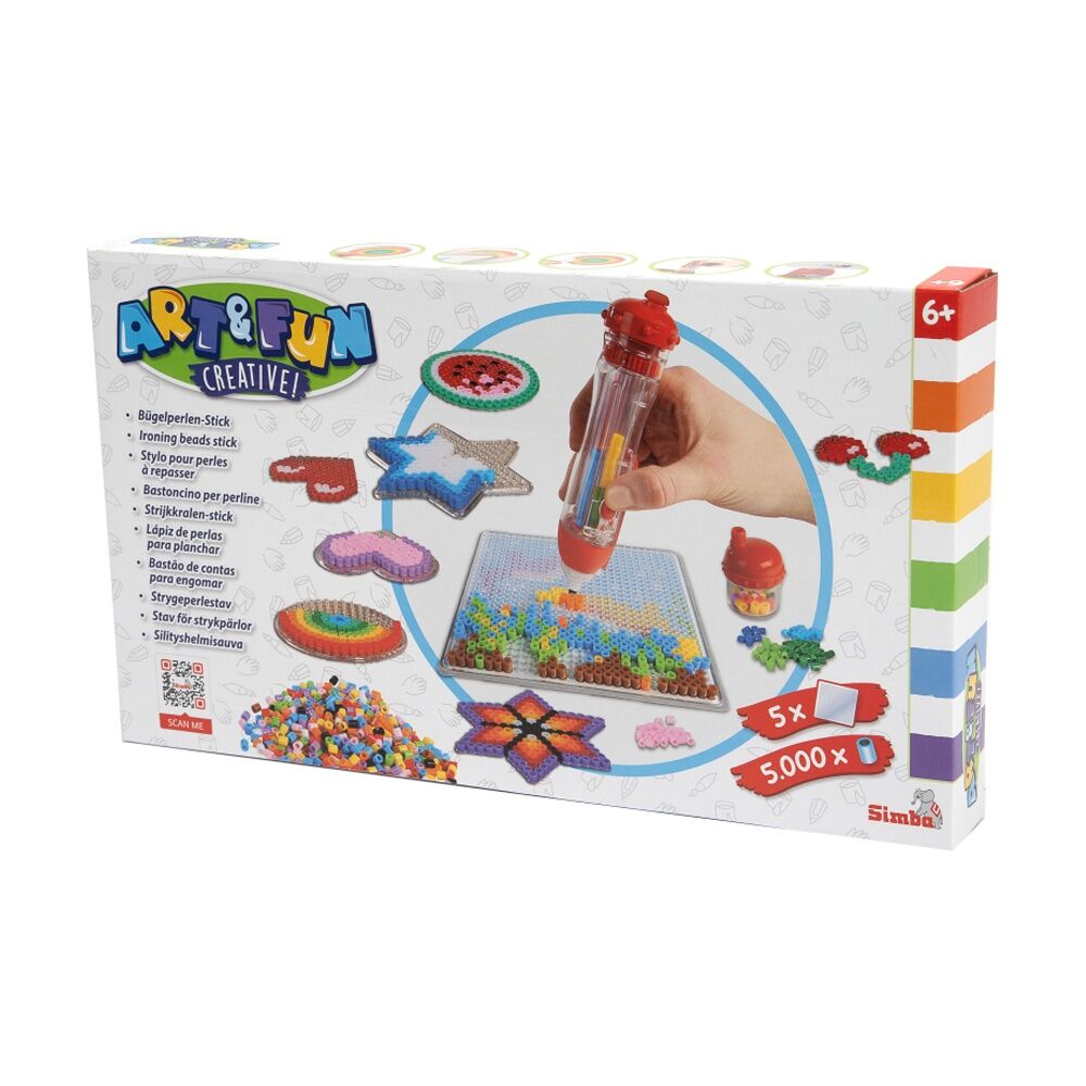 Simba Art & Fun Ironing Bead Stick Craft Kit Over 5000 Beads Kids 6y+ Simba