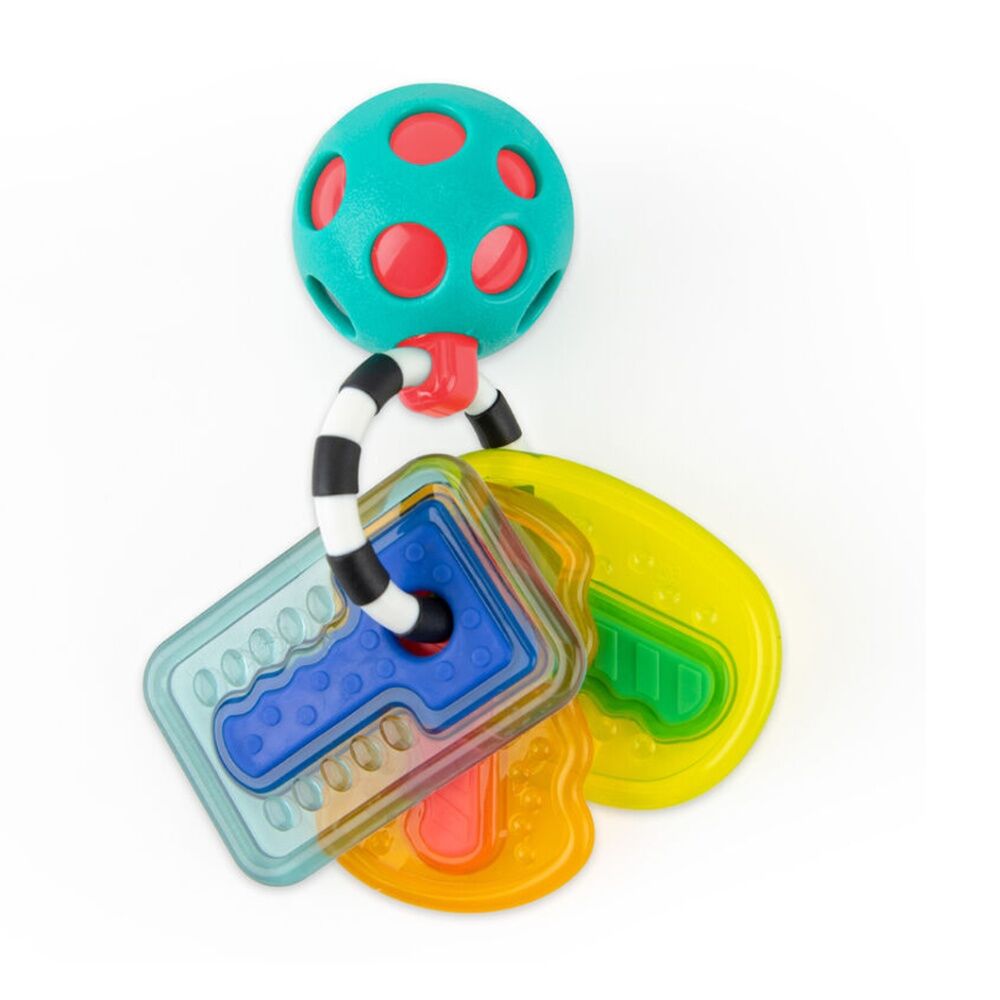 Sassy Baby Drive N Drool Keys Teething Toy With Textures Newborn+ 12cm (2 Pack) — image 2