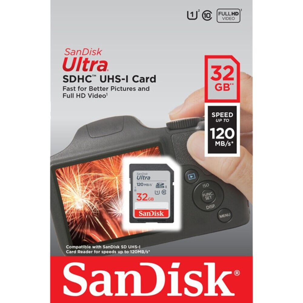Sandisk 32GB Sdhc Card 120Mb/S Memory SDHC 120MB/S Speed SD UHS-I — image 4