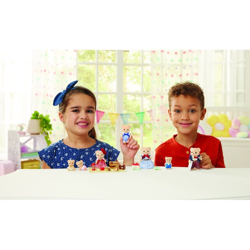 Sylvanian Families Biscuit Bear Family Kids Toy Set w/ Model House & Car 3y+ (7 Pieces) — image 9