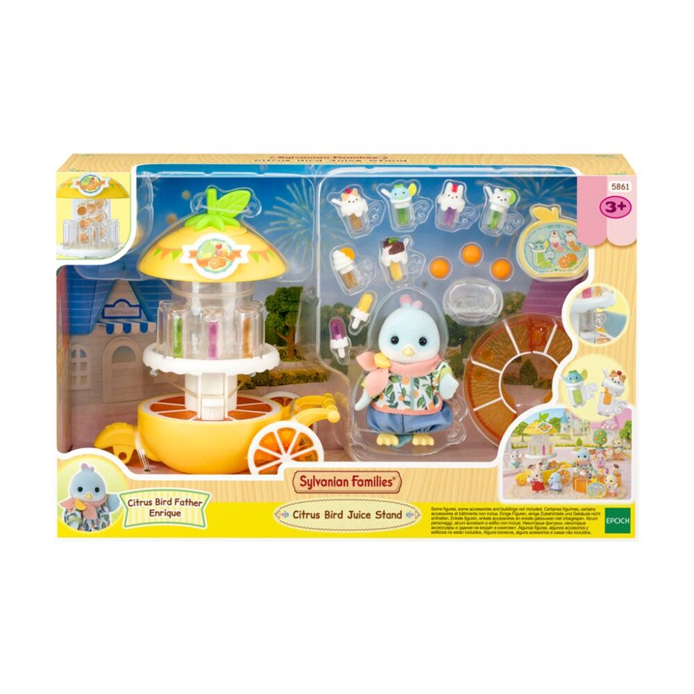Sylvanian Families Kids/Toddler Toy 3y+ Citrus Bird Juice Stand Figurine Playset