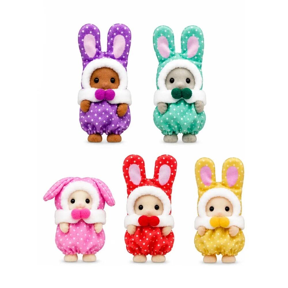Sylvanian Families Cutie Collectibles Colourful Bunny Costume Babies - Mystery Bag Collectible Toy For Kids 3y+ — image 2