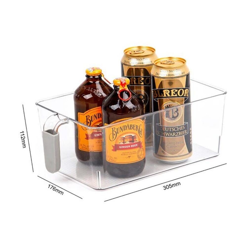 Braz 30.5x17.8x11.2cm Stack Food Drink Storage Container Basket w/ Handle — image 2