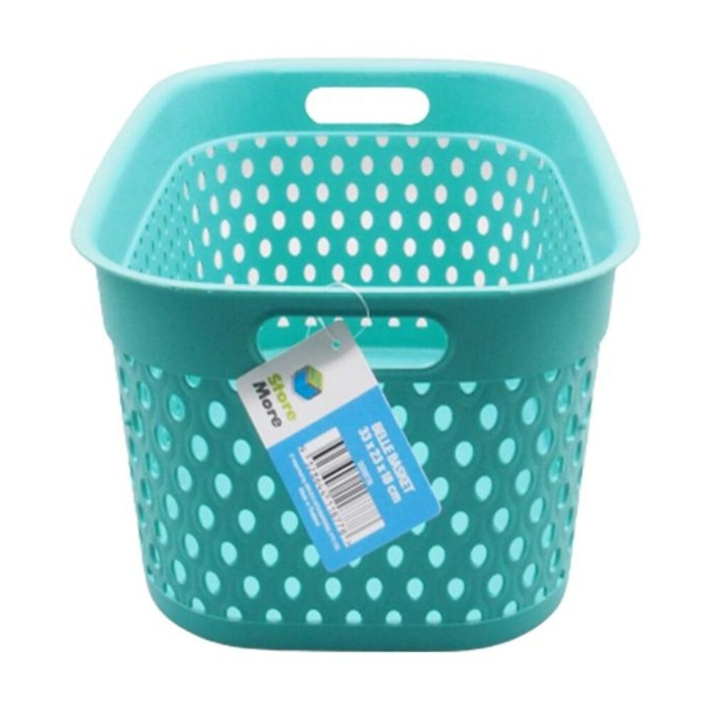 Braz Home Organisation Plastic Storage Belle Basket Rect 33x23x18cm Assorted (8 Pack) — image 4