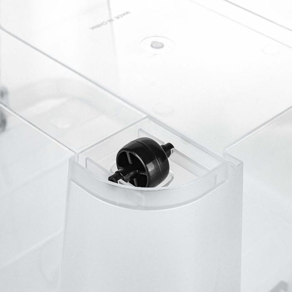 Store More 52L Clear Plastic Storage Rolling Container Box w/ Lid Lock Clips — image 5