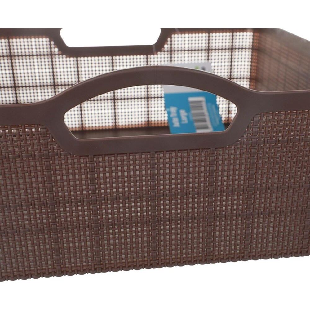 Braz Home Organisation Fabric Storage Jute Tray Large 34x27.5x12cm Assorted (8 Pack) — image 7