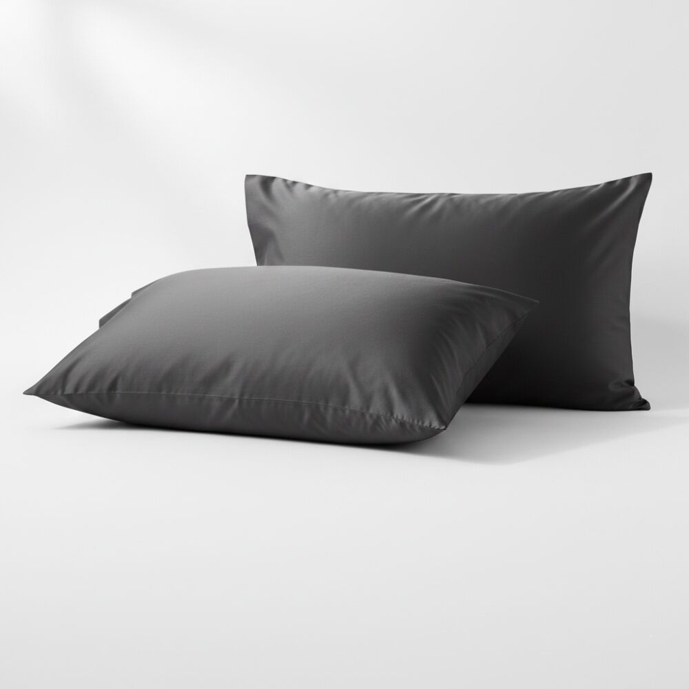 Renee Taylor 400TC Egyptian Cotton Sheet Set w/ Pillowcases Charcoal Super King — image 4