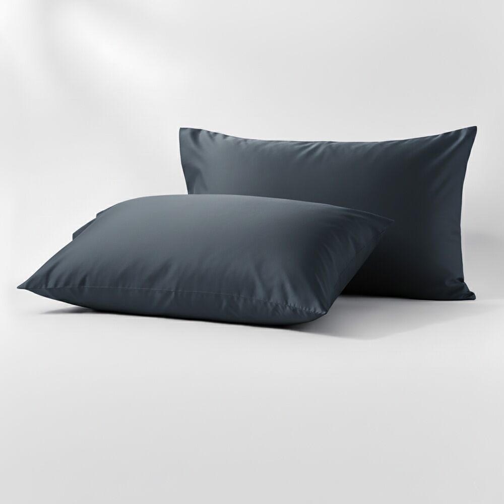 Renee Taylor 400TC Egyptian Cotton Sheet Set w/ Pillowcases Steel Blue Deep King — image 6