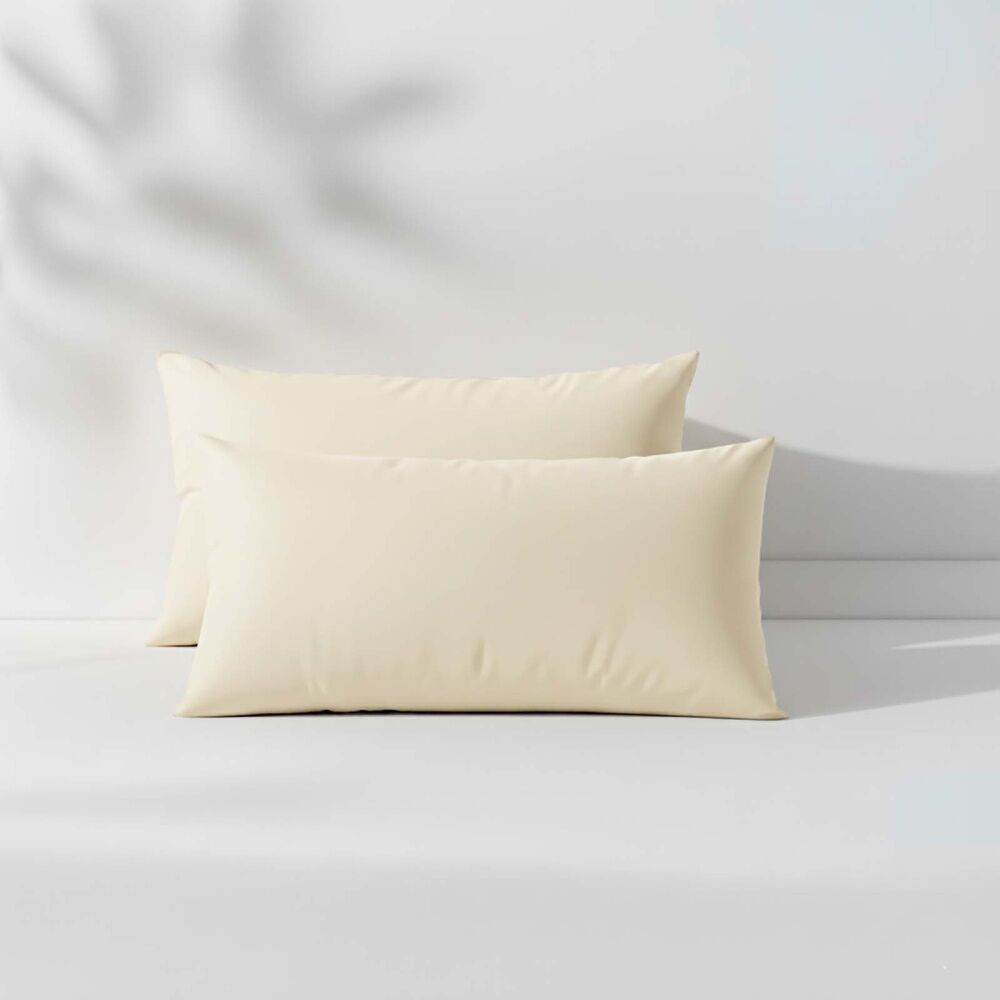 Renee Taylor 400TC Cotton Fitted Sheet & Pillowcase Set Vanilla Deep Queen — image 6