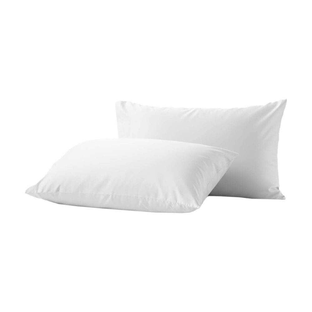 Renee Taylor 400TC Egyptian Cotton Standard Pillowcase Pair White 48x74cm (2 Pieces)