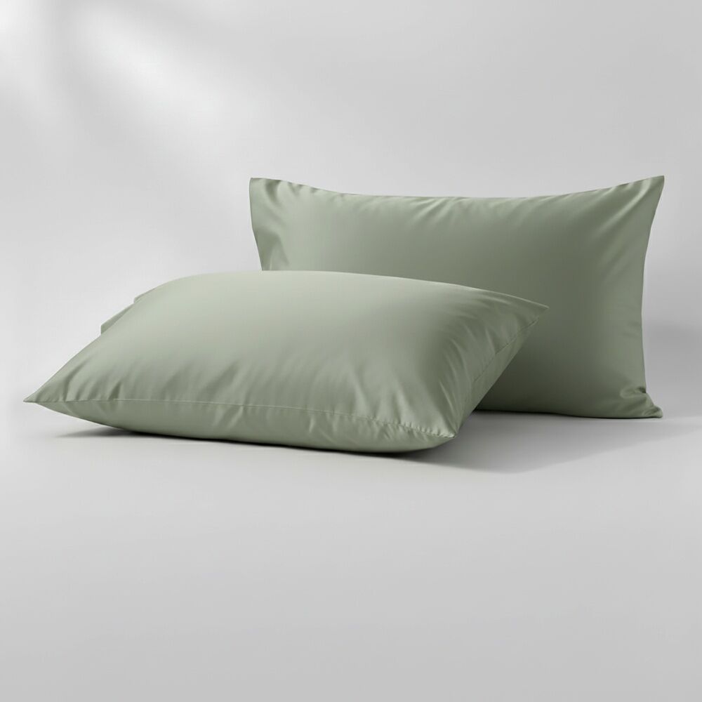 Renee Taylor 2pc Renee Taylor 400TC Egyptian Cotton Standard Pillowcase Pair Basil (2 Pack) — image 3