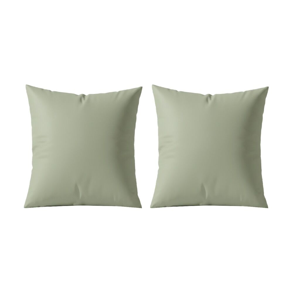 Renee Taylor 400TC Egyptian Cotton European Pillowcase Green 65x65cm (2 Pack)