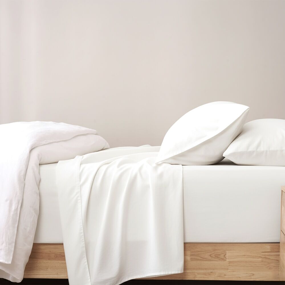 Renee Taylor 400TC Egyptian Cotton King Pillowcase Pair White 50x90cm (2 Pieces) — image 3
