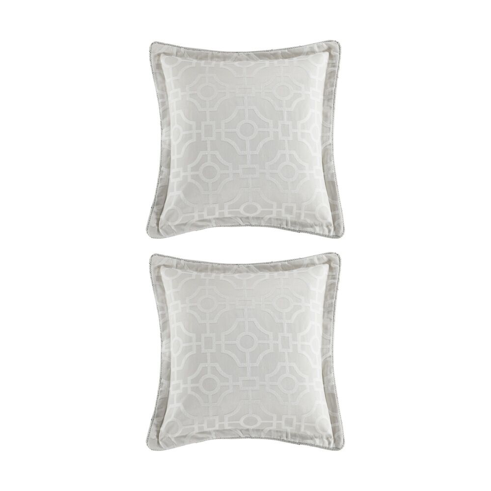 Renee Taylor Regalia Collection Balmoral Geometric Decor Cushion 45x45cm (2 Pack)