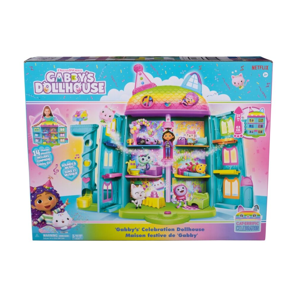 Gabby's Dollhouse Multicolour Puurfect Celebration Kids Play Toy 3y+