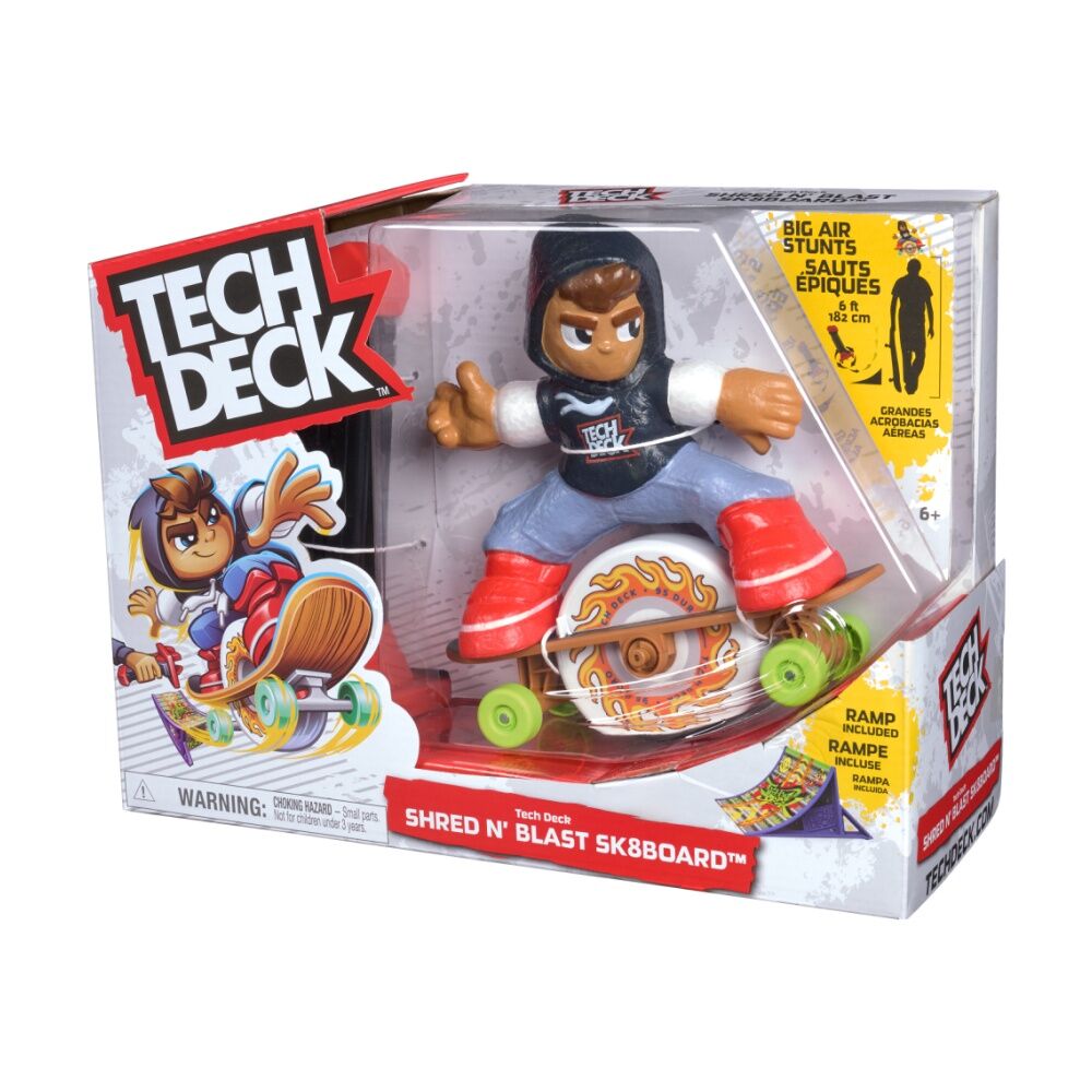 Tech Deck 5y+ Shred N' Blast Skateboard Kids Play Toy w/ Ramp — image 2