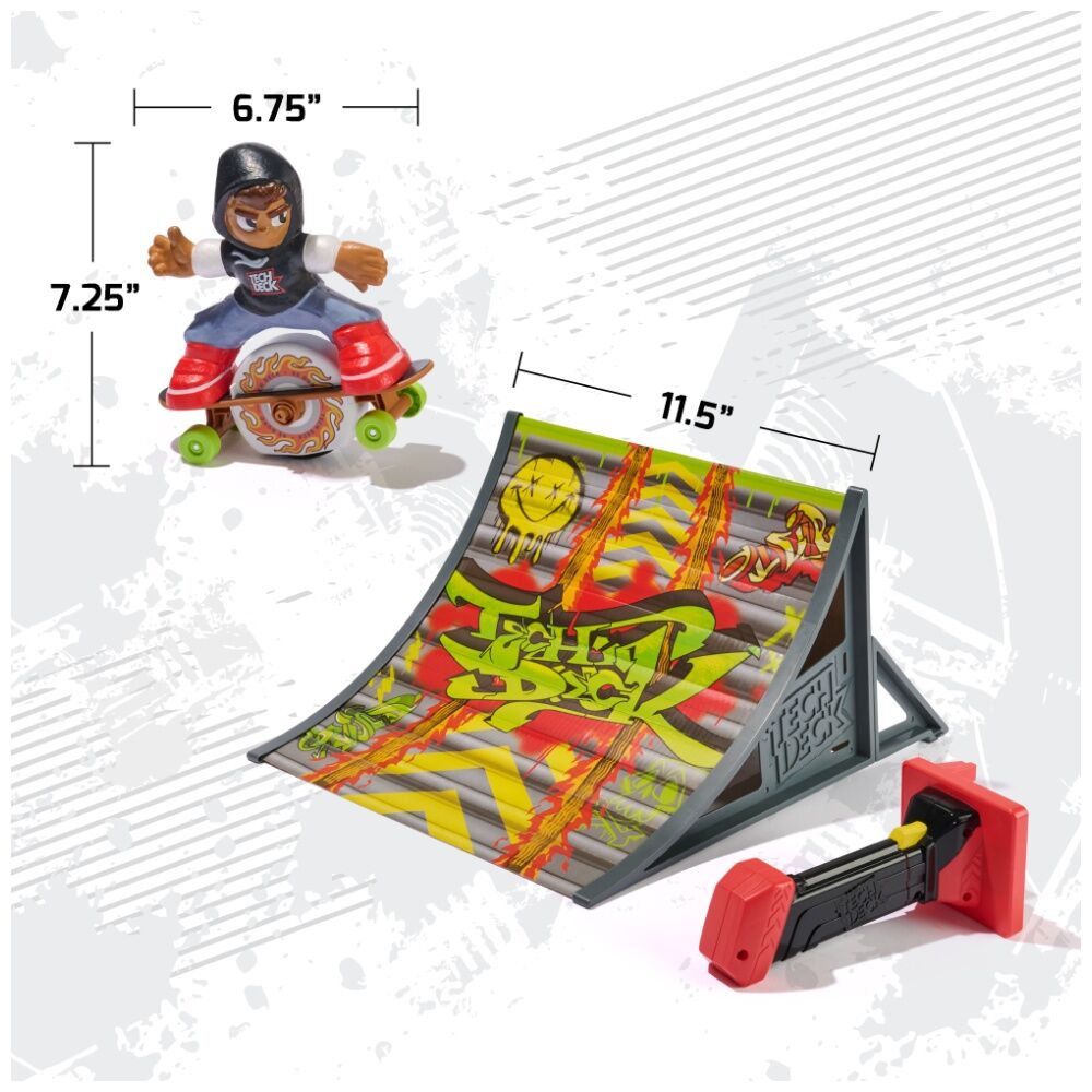 Tech Deck 5y+ Shred N' Blast Skateboard Kids Play Toy w/ Ramp — image 3
