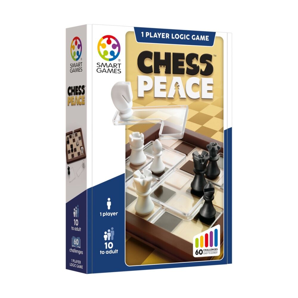 Smart Games Chess Peace Puzzle - Strategic Chess Logic Game with 60 Challenges - Ages 10 and Up