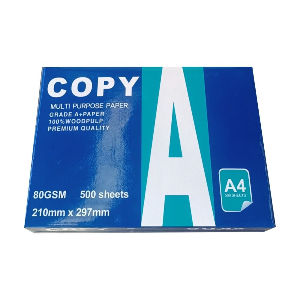Braz 210x297mm White A4 Copy Paper 80gsm 500 Sheets Ream Office Stationery
